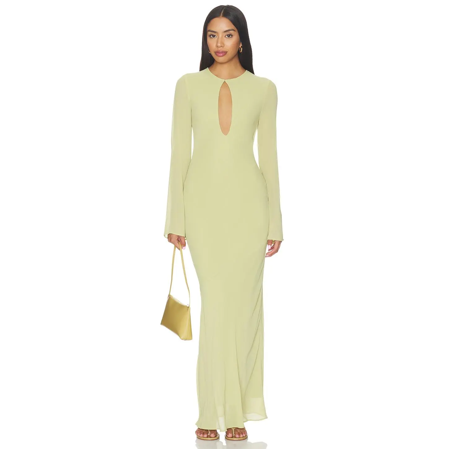 Stone Cold Fox x REVOLVE Galea Maxi Dress in Chartreuse