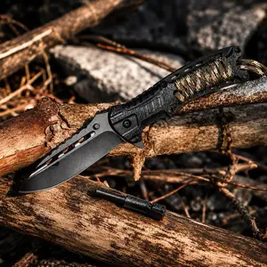 EmberEdge Survival Floding Knife, good for camping,hiking,fishing,