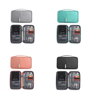 Travel Essentials Premium Wallets, Travel Passport Wallet,Waterproof Passport Holders Bag, Travel Document Organizer Credit Cards Case,Lightweight Large Family Passport Holder Passport Cover Case Waterproof Bag Document Organizer for Women & Men