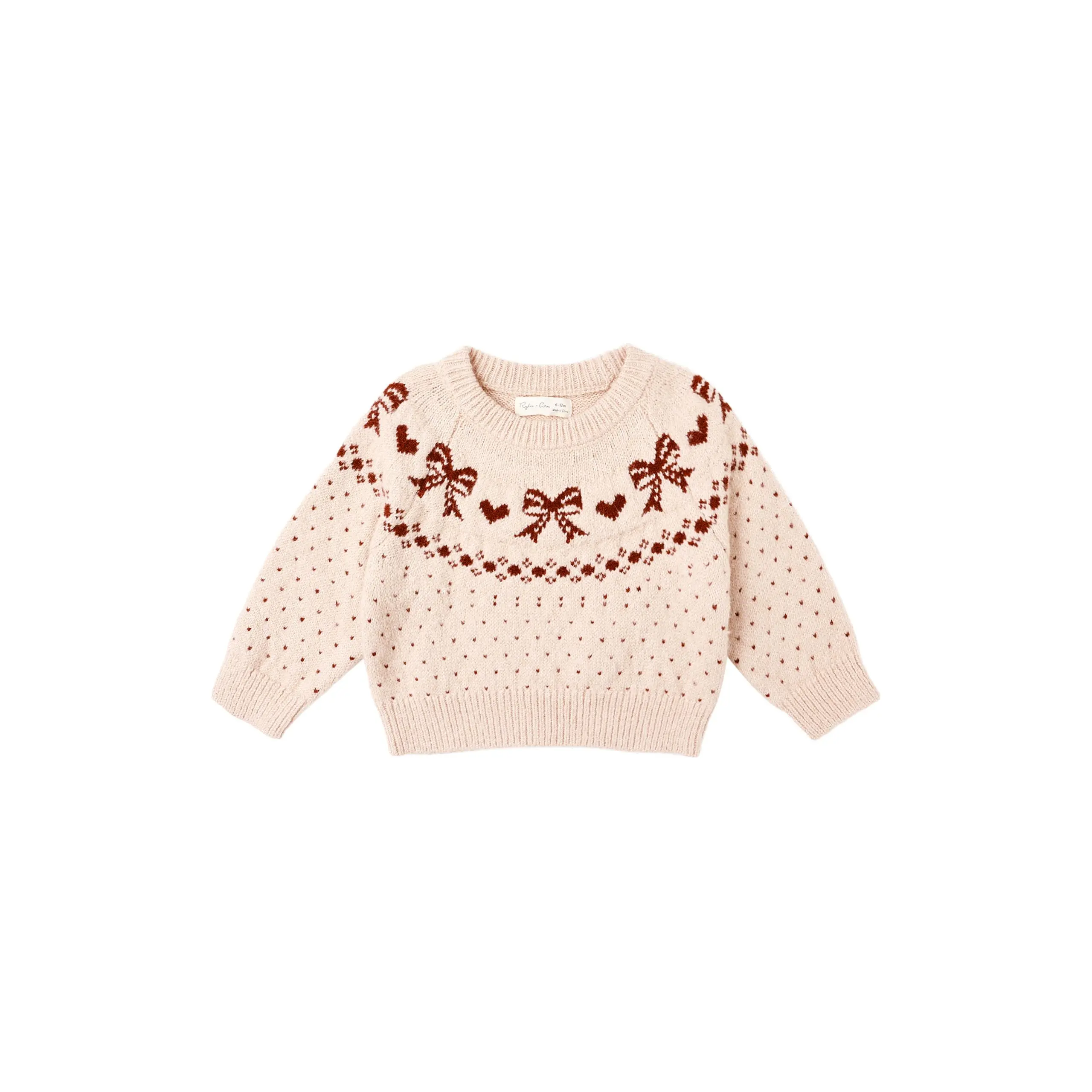 Rylee + Cru Fair Isle Sweater, Bows