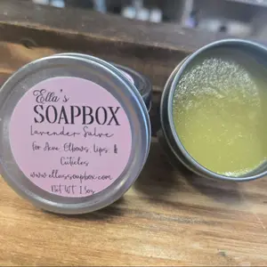 Lavender Salve with Lavender-Infused Extra Virgin Olive Oil Great for Acne, Elbows, Lips,  and Cuticles body skin
