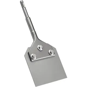 4 Inch Wide SDS-Plus Floor Scraper Tile & Thinset Scaling Chisel SDS-Plus Shank 4" x 10" Thinset Scraper Adhesives Remover Wall Scraper Fits SDS-Plus Rotary Hammers and Chipping Hammer Drills