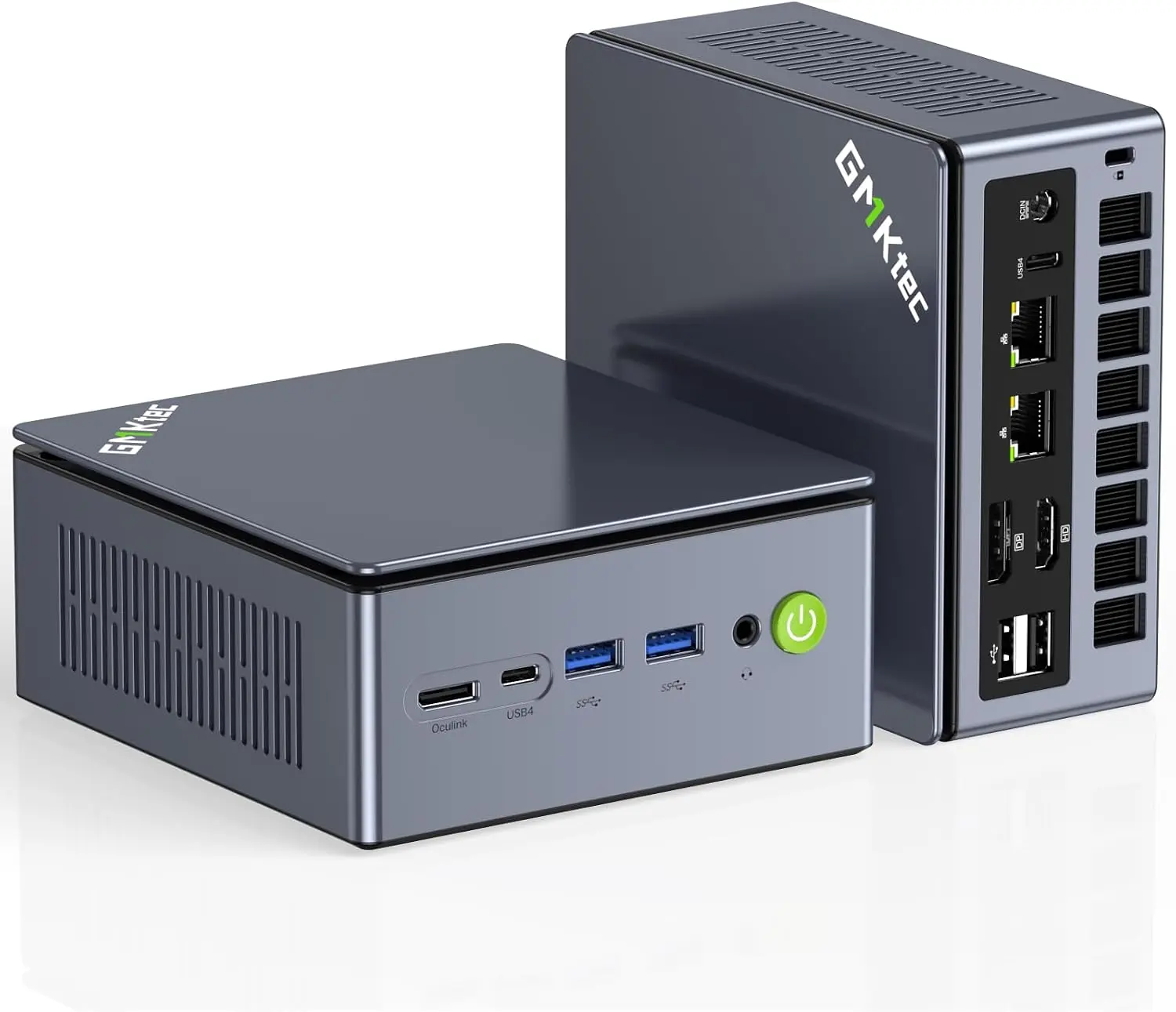 GMKtec Mini PC Gaming AMD Ryzen 7 PRO 6850U 32GB DDR5 1TB PCle SSD I226V Dual NIC LAN 2.5G Desktop Oculink Computer, Dual USB4, HDMI 2.1, USB-C M7 Ultra