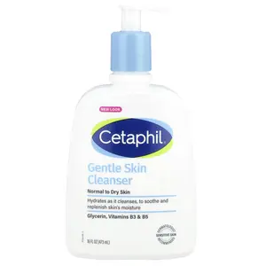 Cetaphil Gentle Skin Cleanser, Fragrance Free, 16 fl oz (473 ml)