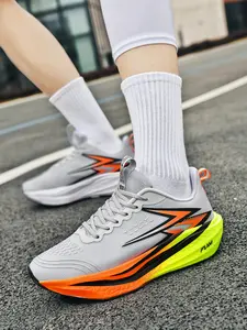 Marathon Men Sports Running Shoes Casual Air Cushion Breathable Lightweight Male Comfortable Athletic Casual Sneakers Hiking Outdoor Runner Walking Sneakers Shoes