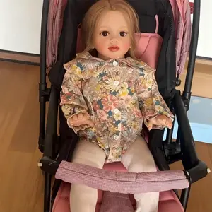 26 Inch Realistic Reborn Toddler Girl Doll Princess Girl Soft Vinyl Real Looking Reborn Baby Doll Toy Lifelike Set for Kids Age 3+