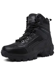 Men's Outdoor Military Boots, Tactical Combat Boots, Hiking Shoes, Camping Shoes, Wilderness Training Shoes, Short Boots, Walking Boots, Trekking Camping Shoes