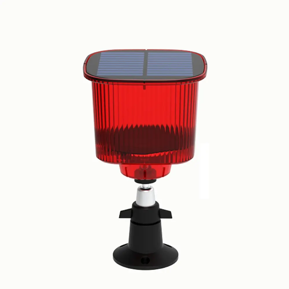 Solar Bird & Animal Rechargeable Repeller Device N911r, Bird Repelling, 8 LED Flashing Lights, Dual Charging Modes, 12 Sound Effects, Adjustable Modes