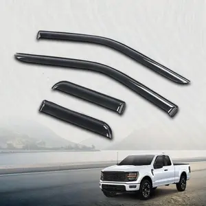 Fit For 15-26 Ford F150 / 17-26 F250 F350 F450 Supercab Window Visor Rain Guard