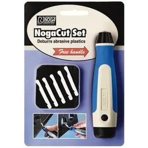 Noga 11 Piece Ceramic Hand Deburring Tool Set Blade Type CR6000, CR6100, For Parting Line Flash, Straight Edges, Surfaces Scraping CR5500