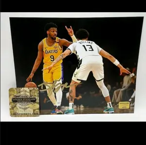 BRONNY JAMES Autographed 8x10 Photo with COA Golden Standard Certification Official Lakers Memorabilia