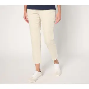 Belle by Kim Gravel Petite TripleLuxe Twill Sailor Crop Pants