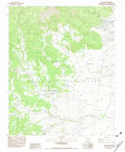 Tohatchi New Mexico USGS Topographic Quadrangle Map, 1982, 1:24000