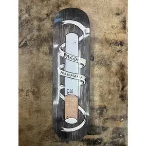 Bacon "Smoking Is Hip" Pro Skateboard Deck, Durable Skateboards for Pro Skaters
