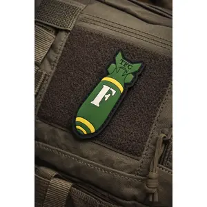 F Bomb Tactical PVC Patch | Funny Morale Patch for Backpacks, Range Bags, Jackets and Patch Walls