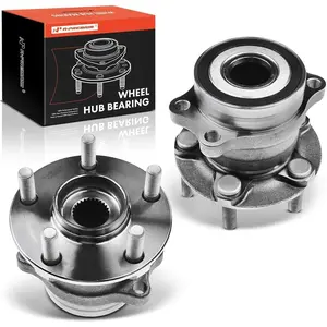 2 x Rear Wheel Bearing and Hub Assembly with 5-Lug for 2014-2018 Impreza, 2016-2021 Crosstrek, 2013-2015 XV Crosstrek High Load Capacity Roller Bearing