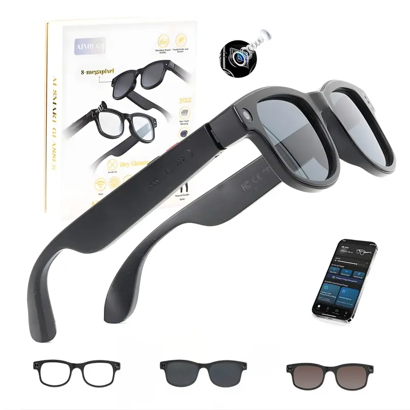 Smart Glasses, Replaceable prescription lenses Blue Light  display picture 3