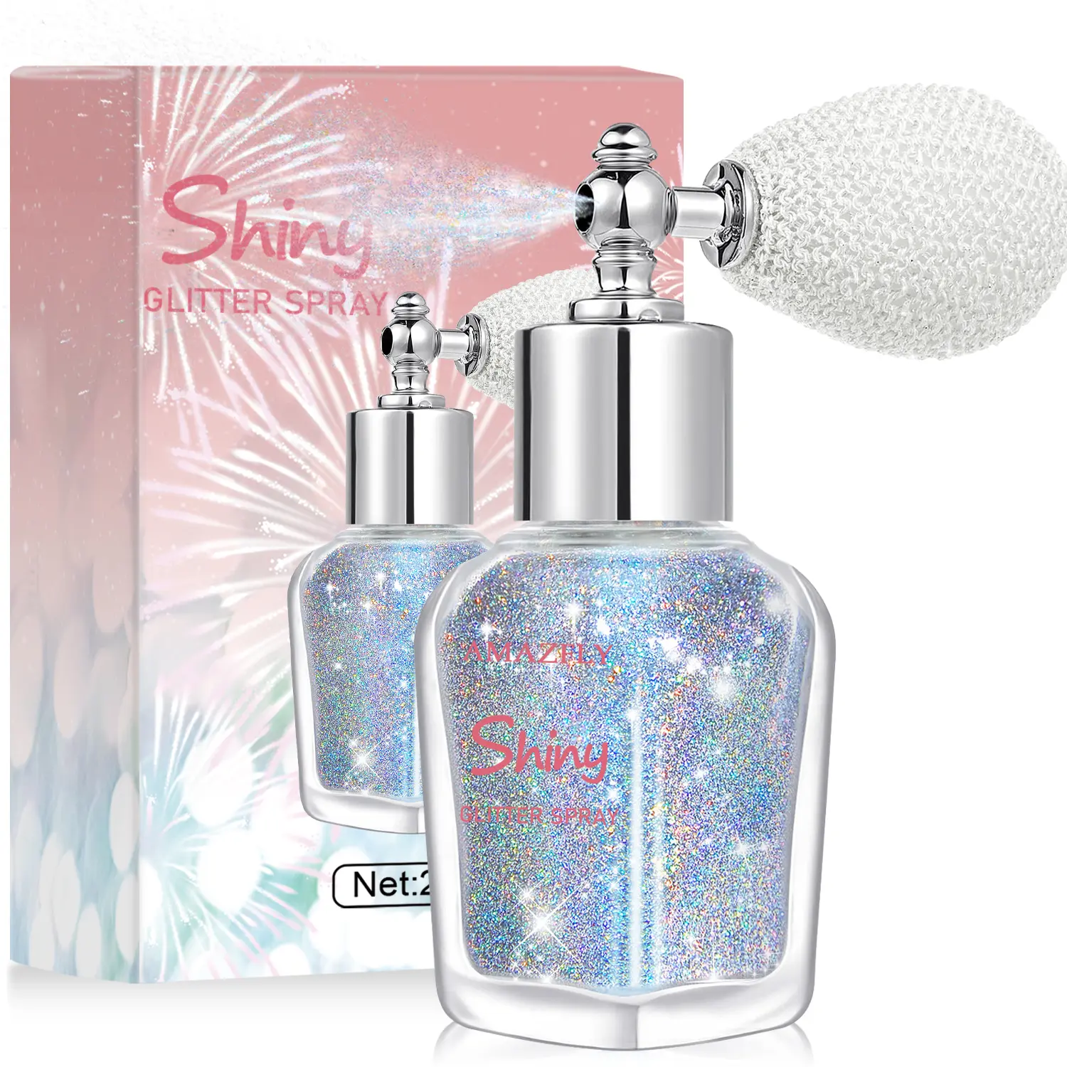 【Summer Sale Deals】Hair and Body Glitter Spray, Shimmering Powder Sparkle Powder Makeup, Glitter Loose Sparkle Makeup for Body Highlighter,Festival Prom Rave Accessories