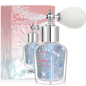 Hair and Body Glitter Spray, Shimmering Powder Sparkle Powder Makeup, Glitter Loose Sparkle Makeup for Body Highlighter,Festival Prom Rave Accessories