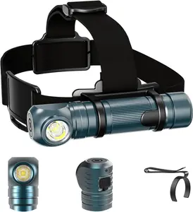 Headlamp Flashlight Rechargeable - 1500 Lumens Right Angle Headband LED Headlight,   Flashlight for Adults Outdoor, Camping, Hiking, Fishing, , MagneticUSB C