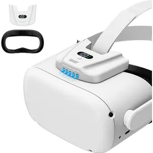 VR Fan for Oculus Quest 2,Anti-fogging Accelerated Air Flow Cooling Fan with Facial Interface,-Proof  Cover,VR Accessories for Quest 2,for Fitness,Workout & Intense VR ,White