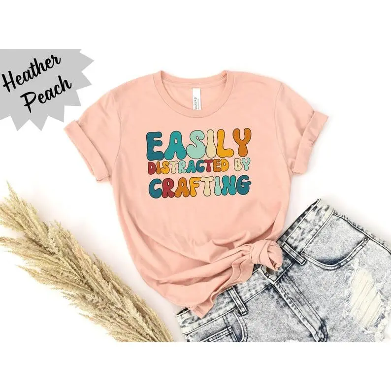 Retro Crafting T-Shirt, Cute Craft Hobby Shirt, Vintage Gift for Crafter, Craft Gifts, Crafter Shirt, Arts and Crafts Tee Funny Hoodie And Classic Sweatshirt For Mens And Ladies Q