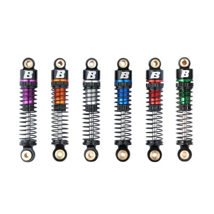 BATRAZZI 41mm Oil-Filled Aluminum Shock Absorber Sets - 4pcs Compatible Set for RC Vehicles, Electric RC Toy Vehicle Accessories Fit for FCX24/FCX18