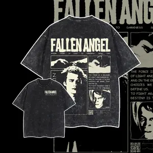 The Dark Style Anakin Fallen Angel Tshirt Sweater Hoodie Double Printed Oversize Lightweight Acid Washed Tee TV Show Graphic Top Cotton Gift T-Shirt For Comic Lover, Gift T-Shirt For Movie Lover