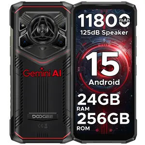 DOOGEE Blade 20 Pro Rugged Phone Unlocked,Android 15,Octa Core,24GB+256GB,11800mAh Rugged Smartphone with 125dB Speakers,6.6" HD Display,50MP+Night Vision Camera,Face ID/Fingerprint/NFC/WIFI6/OTG