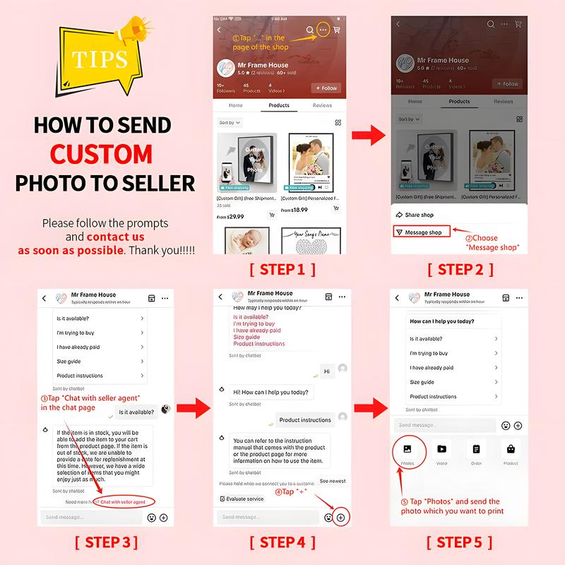 【Customization】Custom Photo Canvas Painting Frame - Love Heart Hanging Personalized Canvas Wall Art Transform Your Photos into Stunning Framed Wall Art, Digital Printed Photos on Canvas, Perfect for Home Decoration Gifts and Souvenirs