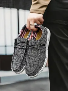 1 Pair of Men's Casual Loafers| Minimal Retro Style | Textured Upper + Comfort Lining + Anti-Slip Sole | Daily Outings/Commute Wear, Must-Have Versatile Comfort Shoes for Lazy Guys PU Leather Shoes