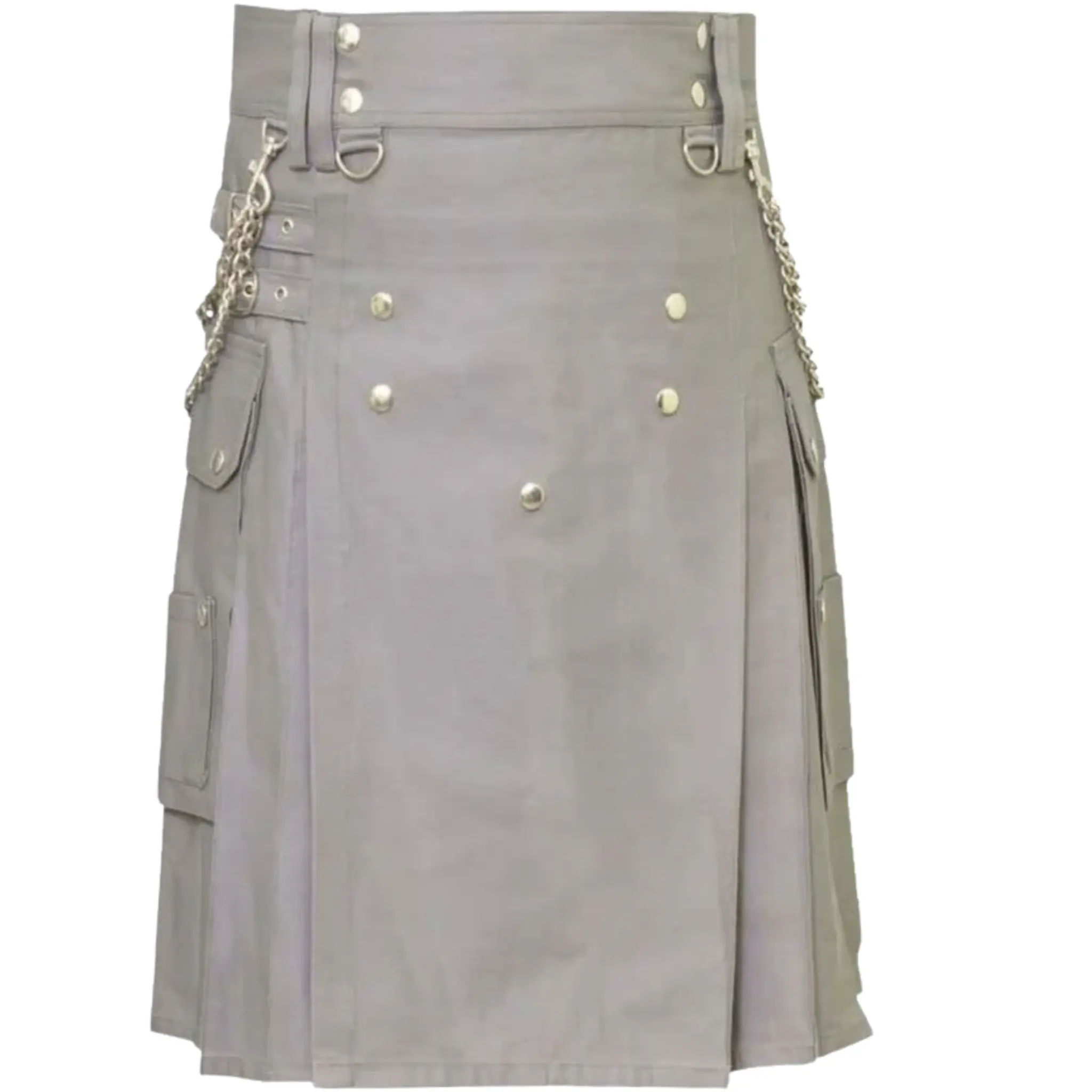Standard I Grey Utility Kilt - Stylish Durable & Practical Workwear with Functional Pockets & Comfortable Fit for Work Outdoor Activities