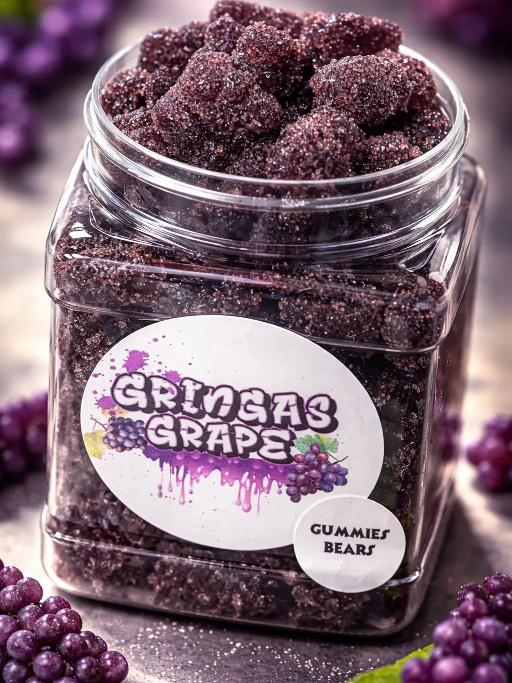 Gringas Flavor Coated Gummy Bears Chewy Fruit Candies Tangy Sweet Snack