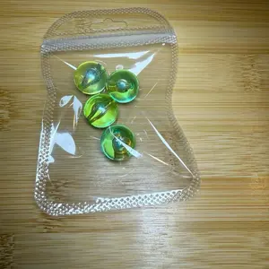 Green and Yellow Bubble Beads