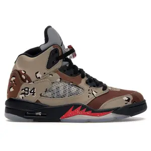 Jordan Men's 5 Retro Supreme Desert Camo, from StockX