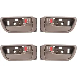 4 count Interior Inside Door Handles Replacement for Toyota Camry 2002 2003 2004 2005 2006, Inner Door Handle Front/Rear Driver & Passenger Side - Beige