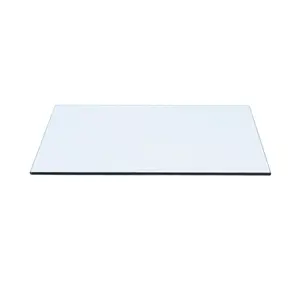 24" x 48" Rectangle Glass Table Tops - 1/2" - 1" Bevel - 1" Radius