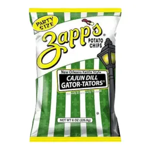8oz.Zapp's Cajun Dill-Gator-tator Snack Chip Potato