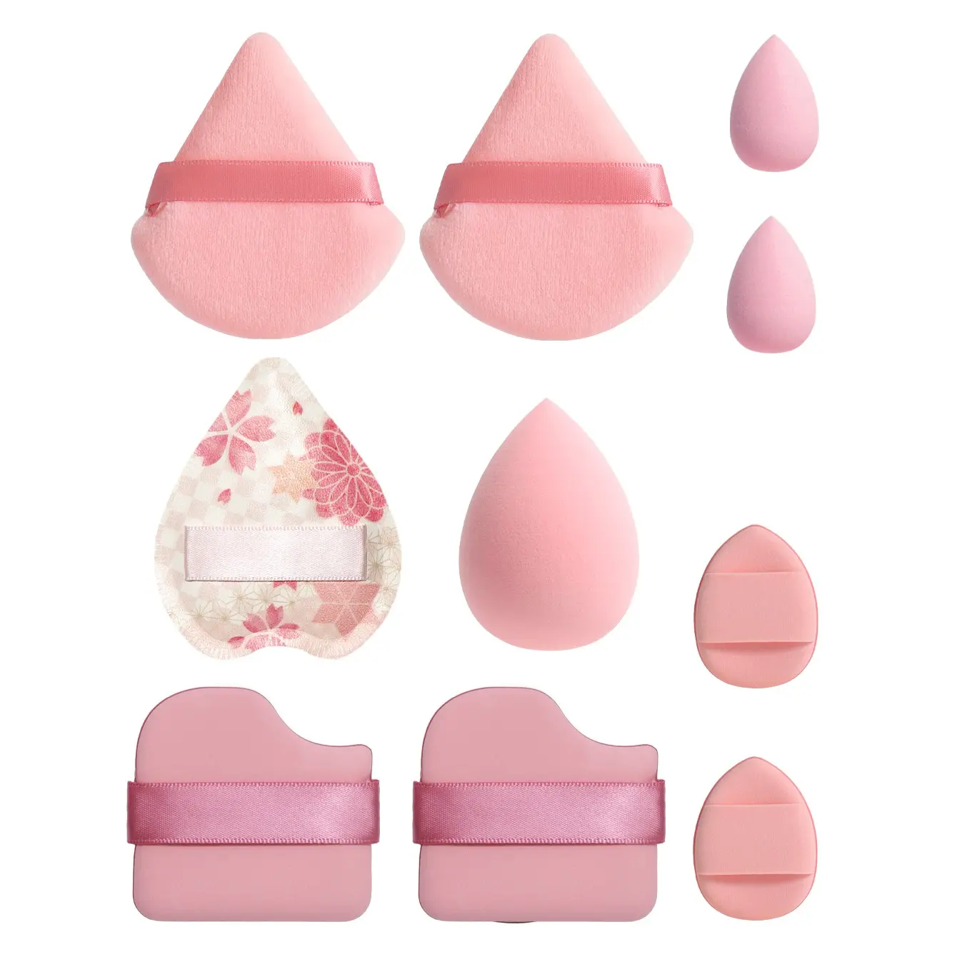 Makeup Sponge Puff Set, 10/20/40/50/60 pcs Multifunctional Beauty Sponges, Blending Beauty Sponge, Makeup Puffs, Wet and Dry Dual-Use Makeup Tools for All Skin Types, Beauty Products