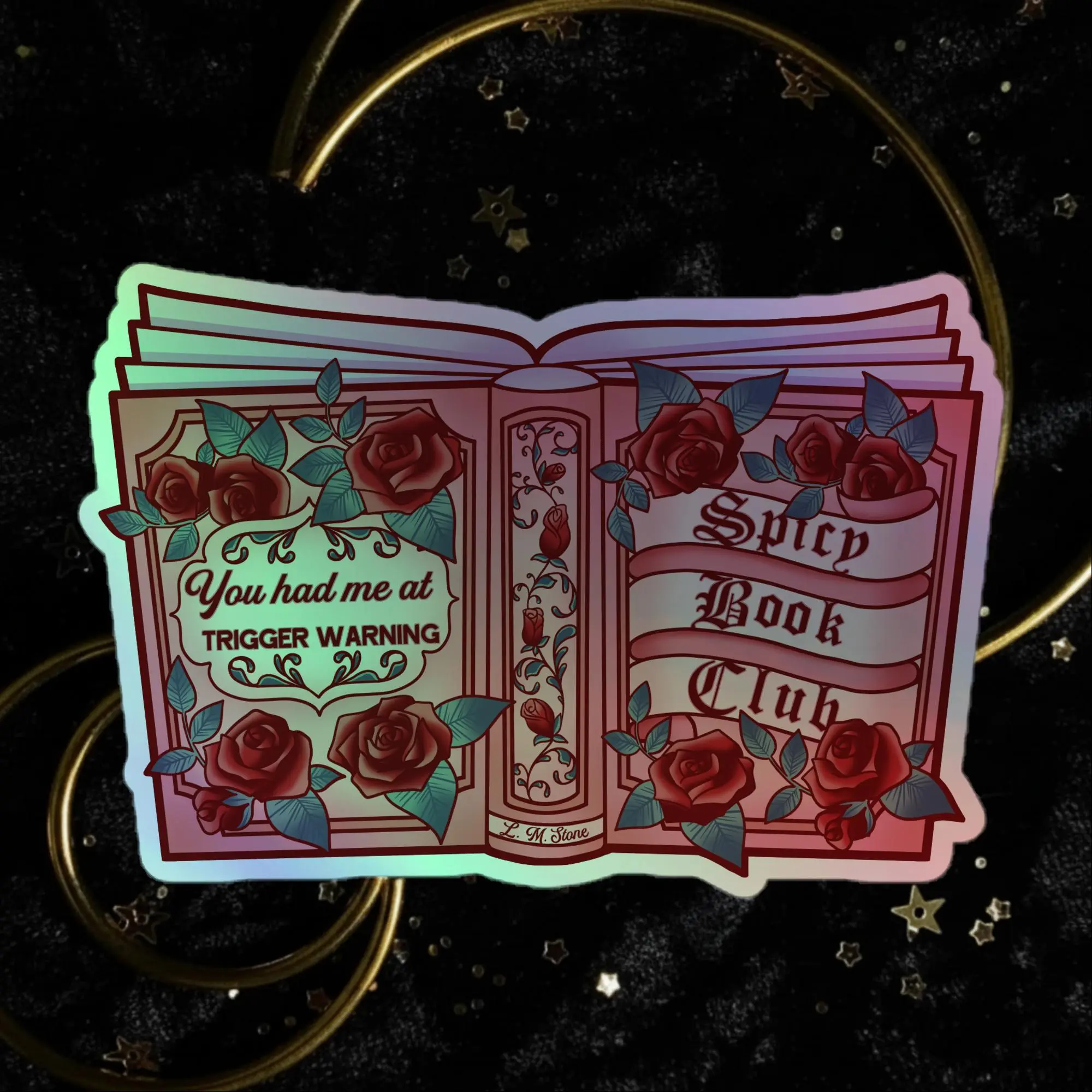 Spicy Book Club Holographic stickers