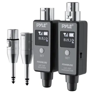 Wireless XLR Adapter System 90ft Range 48k UHF Digital Dark Gray Wireless XLR Adapter System 90ft Range 48k UHF Digital Dark Gray