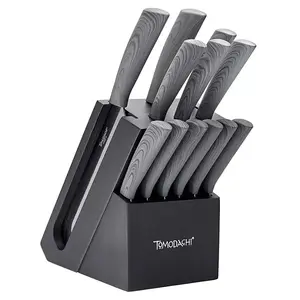 Tomodachi Raintree Ash 13-Piece Cutlery Block Set smirly cutting ninja knifeset