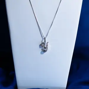 Elegant 925 Silver Letter 'Y' Pendant Necklace Unisex