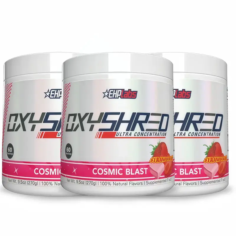 OxyShred Non-Stim Pre-Workout Powder | Caffeine-Free Energy Formula | Stimulant-Free Performance Support | Anytime Training, Day or Night