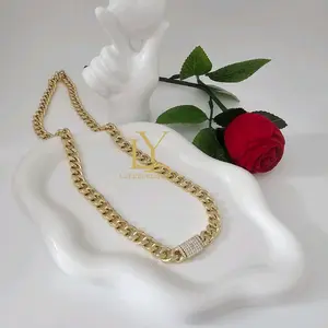 LaYaiBoutique #1725 Monaco Necklace 14k Gold Laminated HIGH Quality