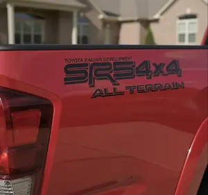 SR5 4X4 All Terrain Off Road Side Stripe Truck Bed Decal Geometric Vinyl Graphic Kit for Pickup Trucks