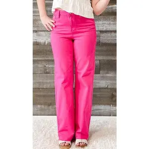 Judy Blue Hot Pink High Waist 90s Straight Leg Jeans