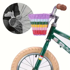 20241pc Bicycle Front Basket - Heavy-Duty Bike Basket with Framing, Easy Installation, Spacious Cargo Area for Groceries, Gifts, Everyday Commute - Compatible with Most Bicycles - Ideal for Urban Riders & Cycling Enthusiasts, Bicycle Basket, Sturdy Handle