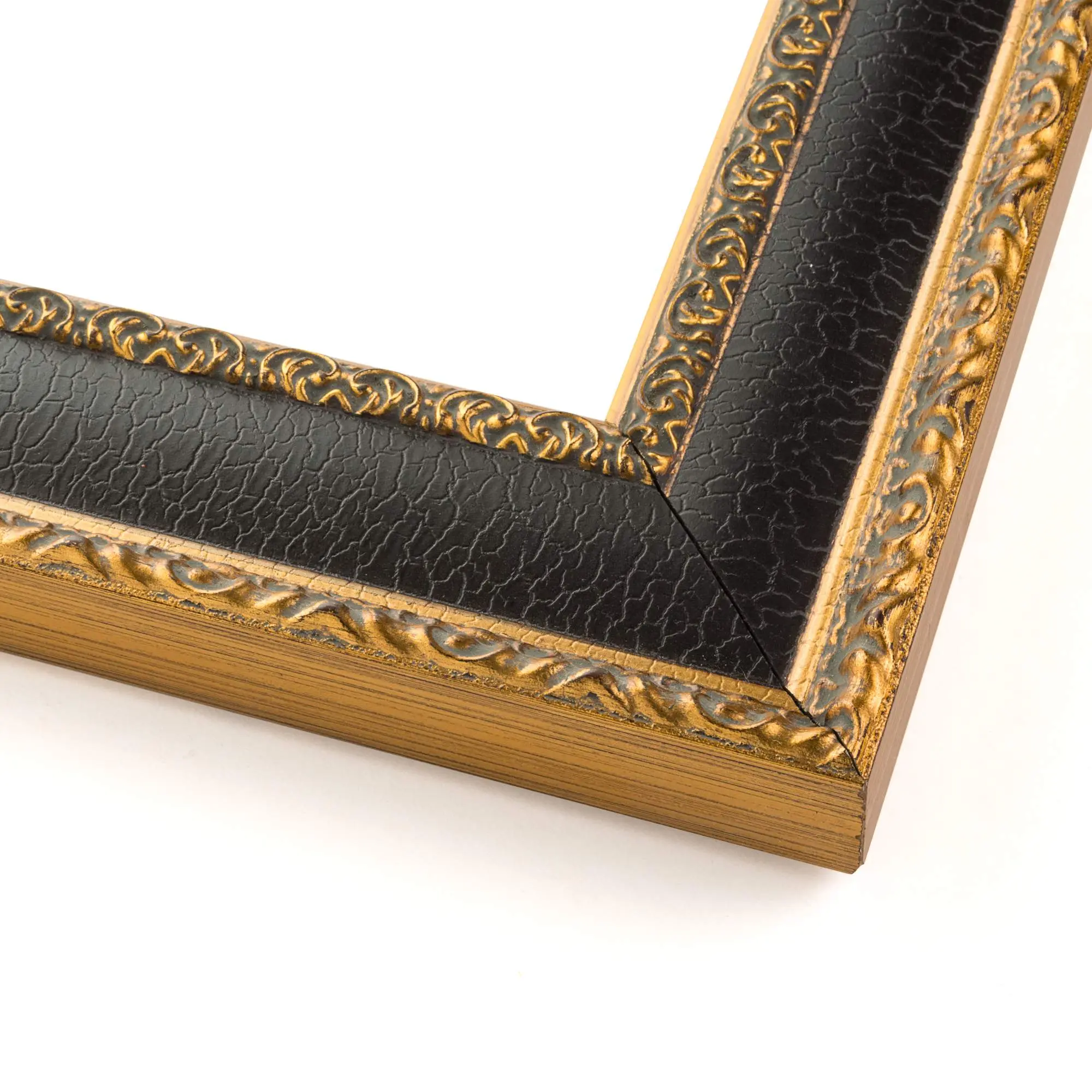 27x40 Ornate Brown Picture Frame - UV Acrylic, Foam Board Backing, Hanging Hardware
