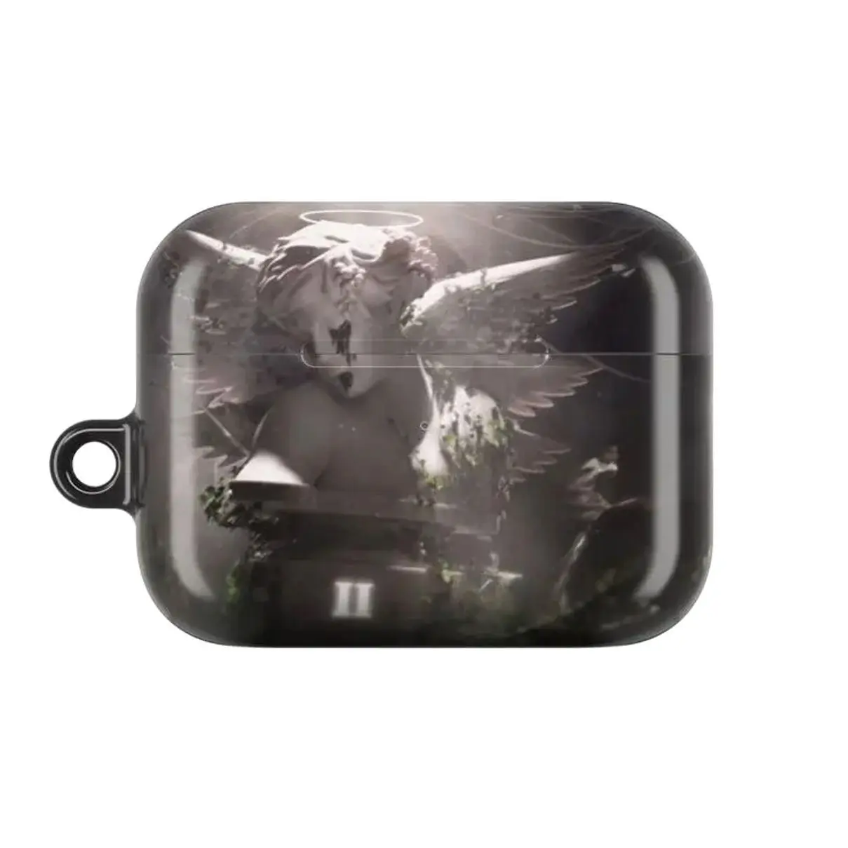 Junior H "Sad Boyz 4 Life II" Aesthetic AirPods Case | Weeping Angel Statue & Roman Numeral | Glossy Scratch Resistant Cover for AirPods 1/2/3/4 & Pro